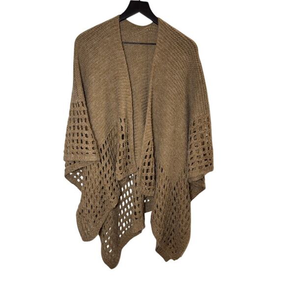 Drape Knit Poncho - OS - Picture 1 of 3